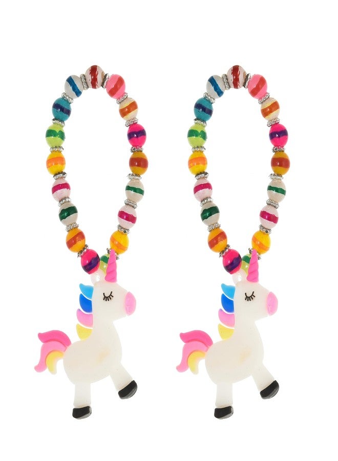 Evisha 2 Unicorn Kids Rakhi with Fridge Magnet for Siter Brother Bhaiya Bracelet Unicorn Girls Wrist Bands Rakhi Diwali Navratri Birthday Return Gift Gifts Combo-Kids-23 - Image 3